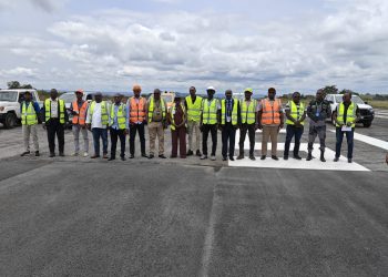 Mission de vérification de conformité des travaux de réhabilitation de la piste à l’aéroport international El Hadj Omar Bongo de Mvengué